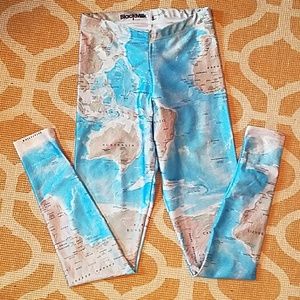 Black Milk World Map leggings